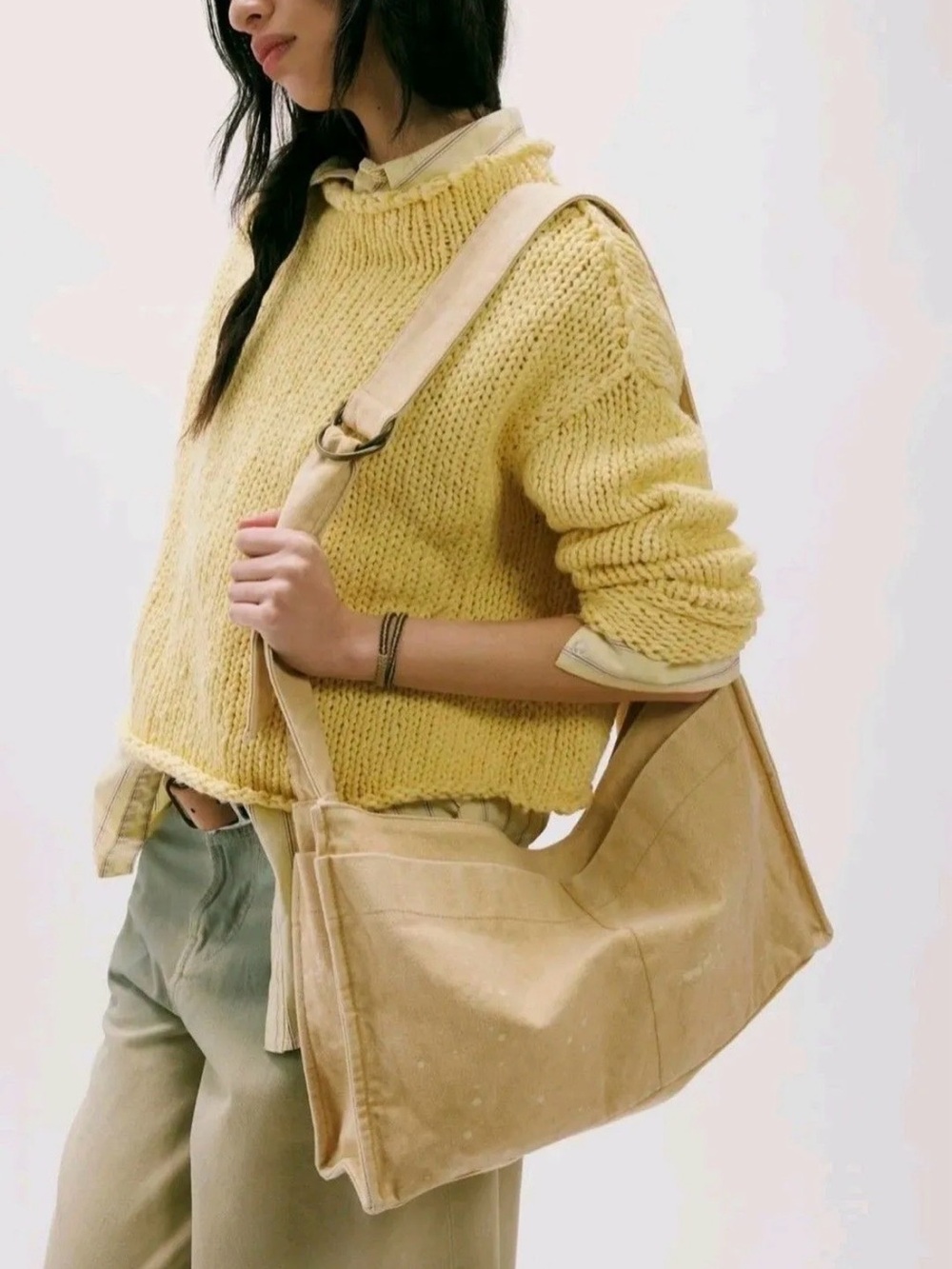 Free People Camp Crush Shoulder Tote with Adjustable Strap